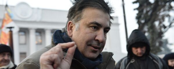 Бывший губернатор Одесской области Михаил Саакашвили отвечает на вопросы журналистов - Sputnik Узбекистан