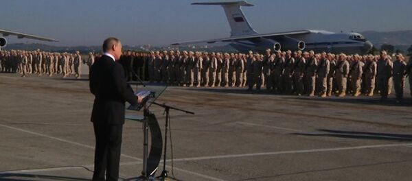 Путин прилетел в Сирию и приказал вывести войска - Sputnik Узбекистан