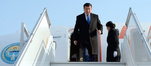 Визит президента Кыргызстана Сооронбая Жээнбекова в Узбекистан Визит президента Кыргызстана Сооронбая Жээнбекова в Узбекистан - Sputnik Ўзбекистон