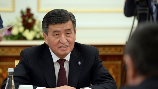 Prezident Kirgizstana Sooronbay Jeenbekov - Sputnik O‘zbekiston