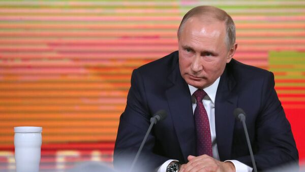 Yejegodnaya bolshaya press-konferentsiya prezidenta RF Vladimira Putina - Sputnik Oʻzbekiston