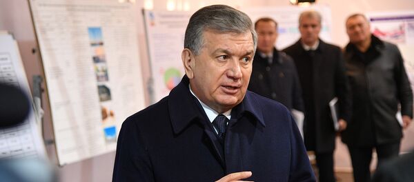 Шавкат Мирзиёев во время визита в Каракалпакстан Шавкат Мирзиёев во время визита в Каракалпакстан - Sputnik Узбекистан