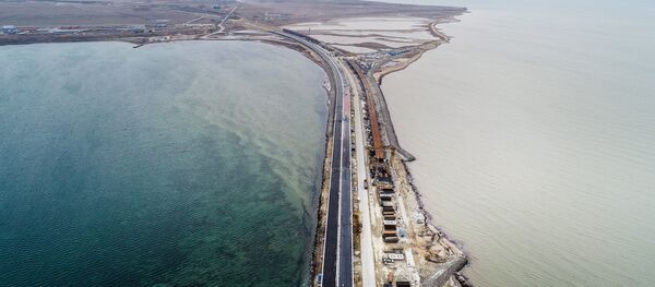 Строительство Крымского моста - Sputnik Узбекистан