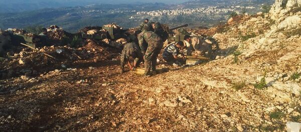 Позиция сирийской армии в районе поселения Араму - Sputnik Узбекистан