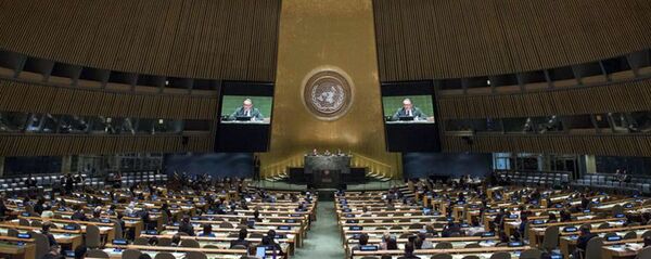 Генеральная Ассамблея одобрила резолюцию о положении с правами человека в Крыму Генеральная Ассамблея одобрила резолюцию о положении с правами человека в Крыму - Sputnik Ўзбекистон