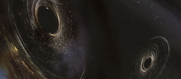 Художественное представление черных дыр, находящихся в 3 миллиардах световых лет от Земли Художественное представление черных дыр, находящихся в 3 миллиардах световых лет от Земли - Sputnik Узбекистан