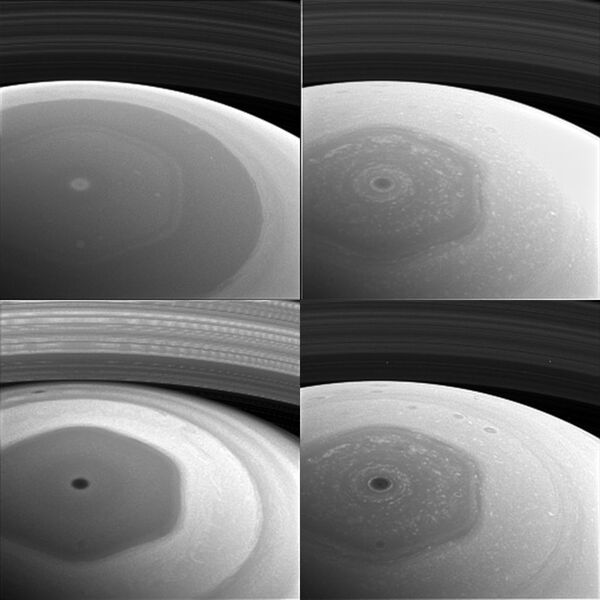 Первые фотографии Сатурна и его колец, полученные с помощью зонда Кассини - Sputnik Узбекистан