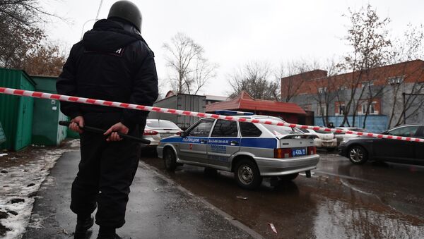 Оцепление полиции на Иловайской улице - Sputnik Узбекистан