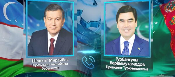 Шавкат Мирзиёев и Гурбангулы Бердымухамедов Шавкат Мирзиёев и Гурбангулы Бердымухамедов - Sputnik Узбекистан