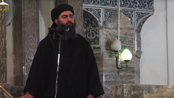 Lider gruppirovki Islamskoye gosudarstvo Abu Bakra al-Bagdadi  - Sputnik Oʻzbekiston