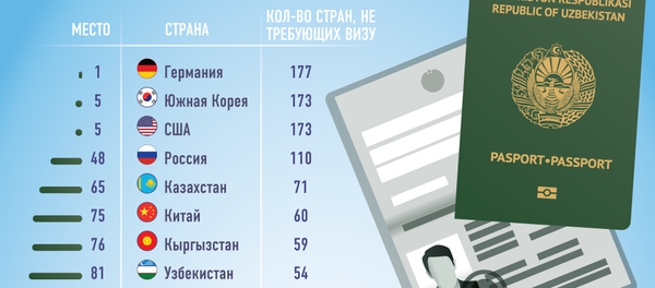 Сила узбекского паспорта - Sputnik Узбекистан
