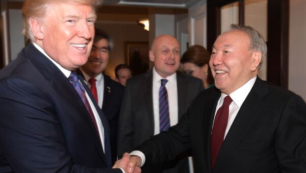 Встреча Дональда Трампа и Нурсултана Назарбаева - Sputnik Узбекистан