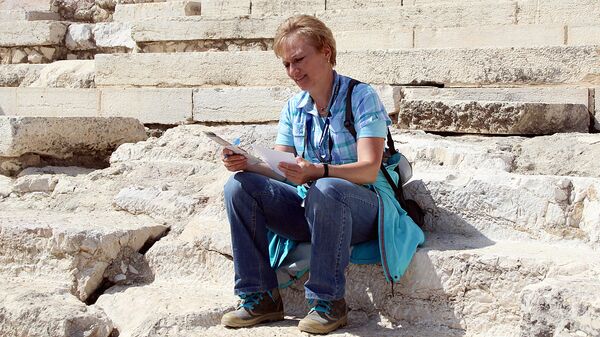 Библеист Марина Ломова в Израиле Библеист Марина Ломова в Израиле - Sputnik Узбекистан