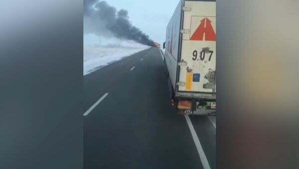 52 человека сгорели в автобусе в Казахстане - Sputnik Ўзбекистон
