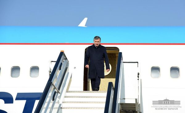 Президент Узбекистана Шавкат Мирзиёев прибыл в Сурхандарьинскую область - Sputnik Узбекистан