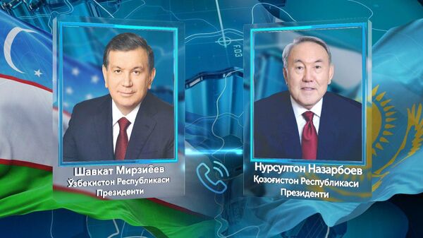 Mirziyoyev Nazarbayev - Sputnik O‘zbekiston