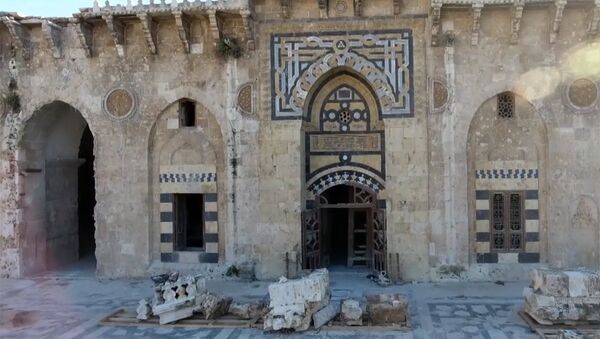 В Алеппо восстановливают мечеть Омейядов, разрушенной террористами - Sputnik Ўзбекистон