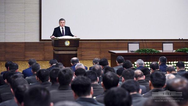 Шавкат Мирзиёев провёл расширенное заседание коллегии Службы национальной безопасности Республики Узбекистан - Sputnik Узбекистан