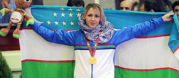 Надия Дусанова на чемпионате Азии по легкой атлетике в помещении в Тегеране - Sputnik Узбекистан