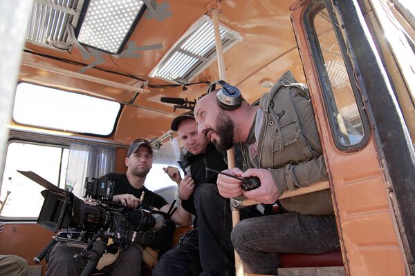 Кинорежиссер Карен Оганесян во время съемок фильма Медное солнце - Sputnik Узбекистан