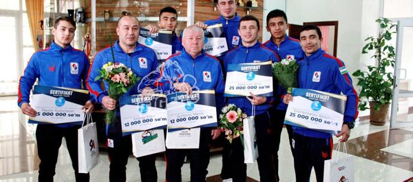 Узбекские боксеры, занявшие призовые места на международном турнире Indian Open Узбекские боксеры, занявшие призовые места на международном турнире Indian Open - Sputnik Узбекистан