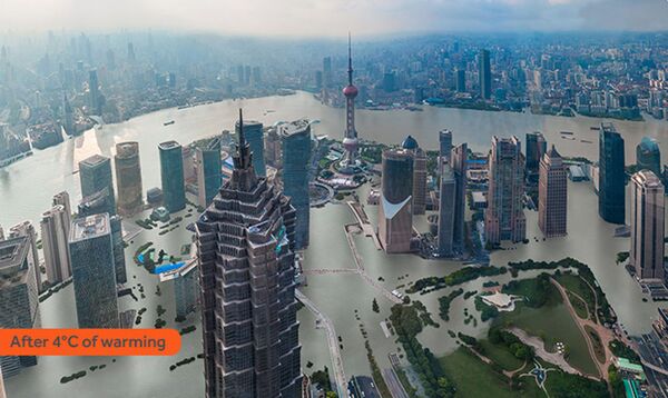 Как бы выглядел Шанхай после затопления в результате глобального потепления - Sputnik Узбекистан