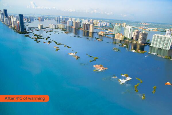 Как бы выглядел Майами-бич после затопления в результате глобального потепления - Sputnik Узбекистан