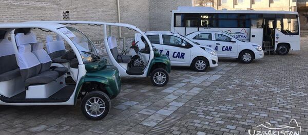 Электромобили в Бухаре - Sputnik Ўзбекистон