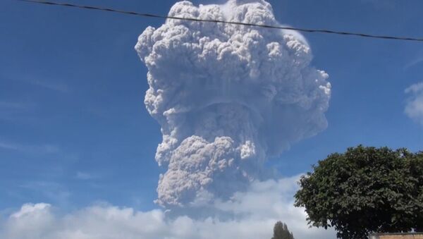 Извержение вулкана в Индонезии - Sputnik Узбекистан