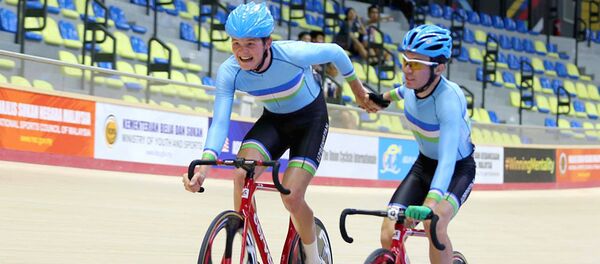 Велосипедисты из Узбекистана на чемпионате Азии по велоспорту Велосипедисты из Узбекистана на чемпионате Азии по велоспорту - Sputnik Узбекистан