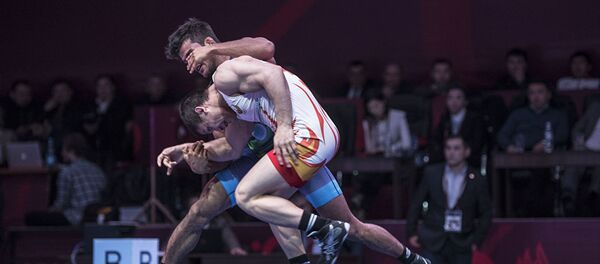 Чемпионат Азии по борьбе во Дворце спорта в Бишкеке - Sputnik Узбекистан