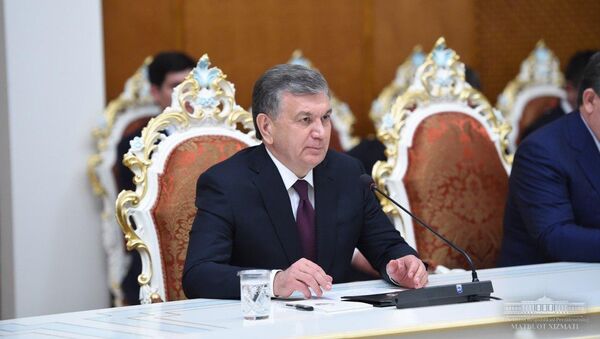 Президент Узбекистана во время визита в Душанбе - Sputnik Узбекистан