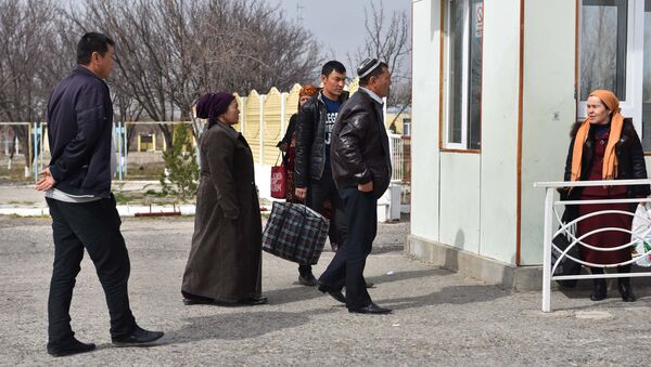 Жители Узбекистана пересекают границу с Таджикистаном на КПП Патар, архивное фото - Sputnik Узбекистан