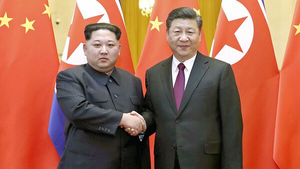 Ким Чен Ын в Китае. 28 марта 2018 года - Sputnik Ўзбекистон