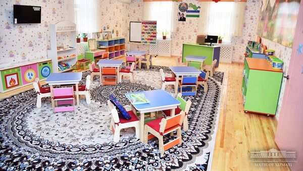 Детский сад в селе Манас был отремонтирован и оснащен необходимой мебелью и техникой - Sputnik Узбекистан
