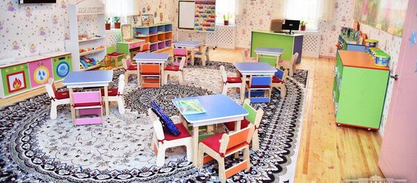 Детский сад в селе Манас был отремонтирован и оснащен необходимой мебелью и техникой - Sputnik Узбекистан