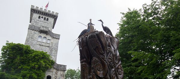 Ахун тоғидаги кузатув минораси. Ахун тоғидаги кузатув минораси. - Sputnik Ўзбекистон