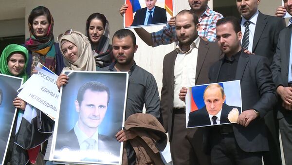 Спасибо, Россия! - сирийцы в разных странах поблагодарили Россию - Sputnik Узбекистан