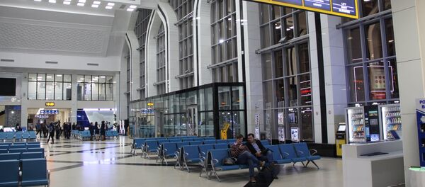 Зал ожидания вокзала Ташкент-Южный Зал ожидания вокзала Ташкент-Южный - Sputnik Ўзбекистон