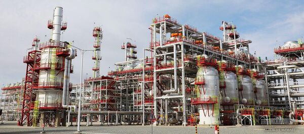 Производственные объекты на территории Кандымского ГПК Производственные объекты на территории Кандымского ГПК - Sputnik Узбекистан