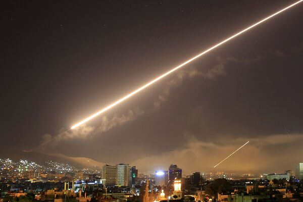 Ракетный удар США по Дамаску, Сирия - Sputnik Узбекистан