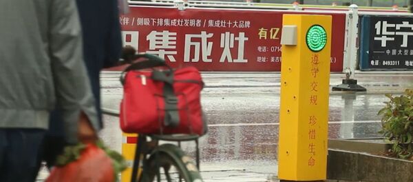 В Китае установили светофор, поливающий водой пешеходов-нарушителей В Китае установили светофор, поливающий водой пешеходов-нарушителей - Sputnik Узбекистан