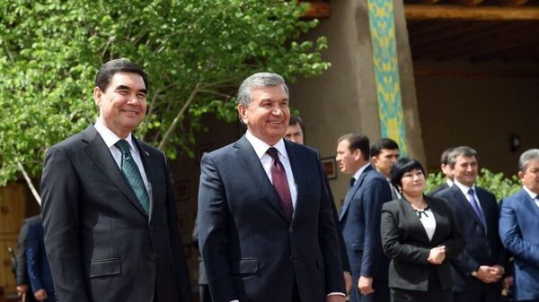 Мирзиёев и Бердымухамедов посетили исторический комплекс “Ичан-кала” - Sputnik Узбекистан