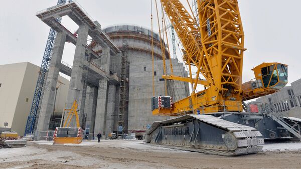 Строящаяся атомная электростанция. Иллюстративное фото - Sputnik Ўзбекистон