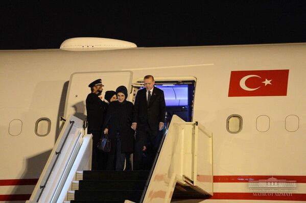 Президент Турции прибыл в Ташкент - Sputnik Узбекистан