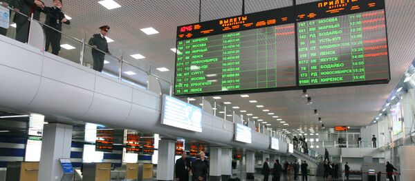 Открытие аэровокзала в Иркутске после реконструкции - Sputnik Узбекистан