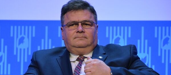 Министр иностранных дел Литовской Республики Линас Линкявичюс Министр иностранных дел Литовской Республики Линас Линкявичюс - Sputnik Узбекистан