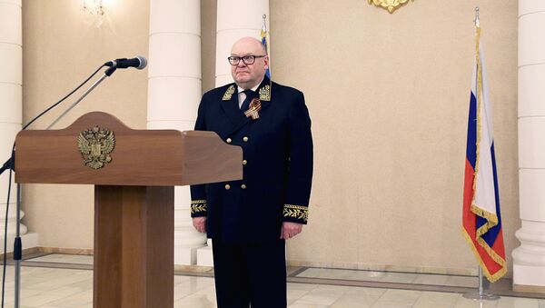 Посол РФ в Узбекистане Владимир Тюрденев на приеме в честь 9 мая - Sputnik Ўзбекистон