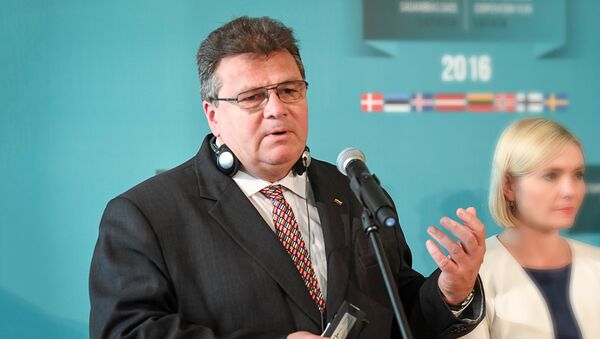 Министр иностранных дел Литвы Линас Линкявичюс - Sputnik Узбекистан