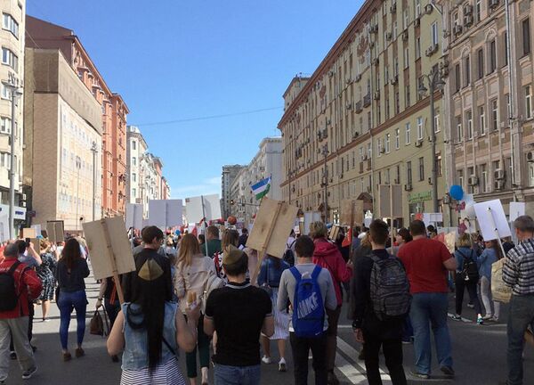 Акция Бессмертный полк в Москве - Sputnik Узбекистан